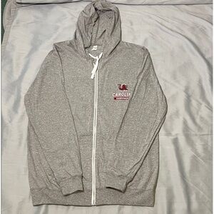 NWT Heather Gray Carolina Gamecocks Hoodie Sweatshirt size Large unisex full zip